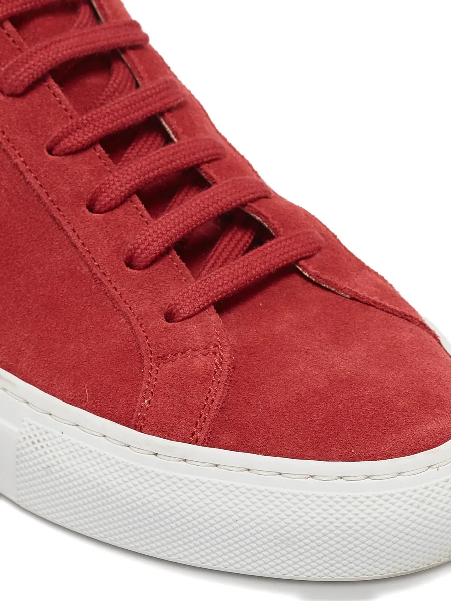 pre-owned suede sneakers 9