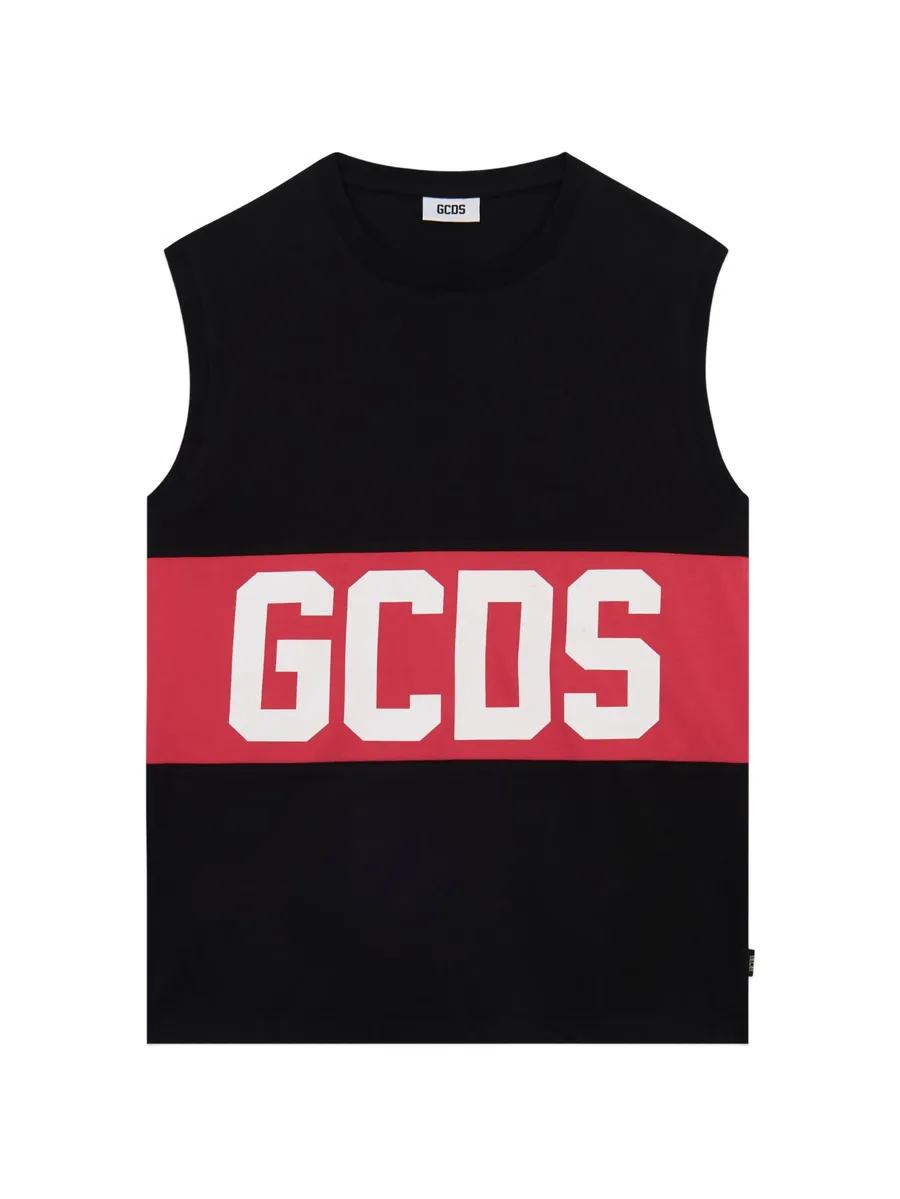 logo sleeveless T-shirt 1