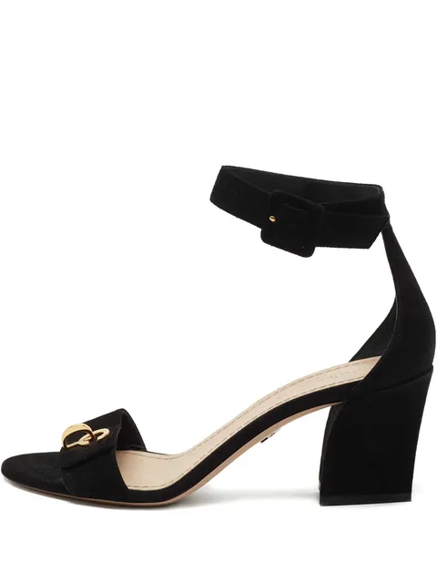75mm suede buckle sandals
