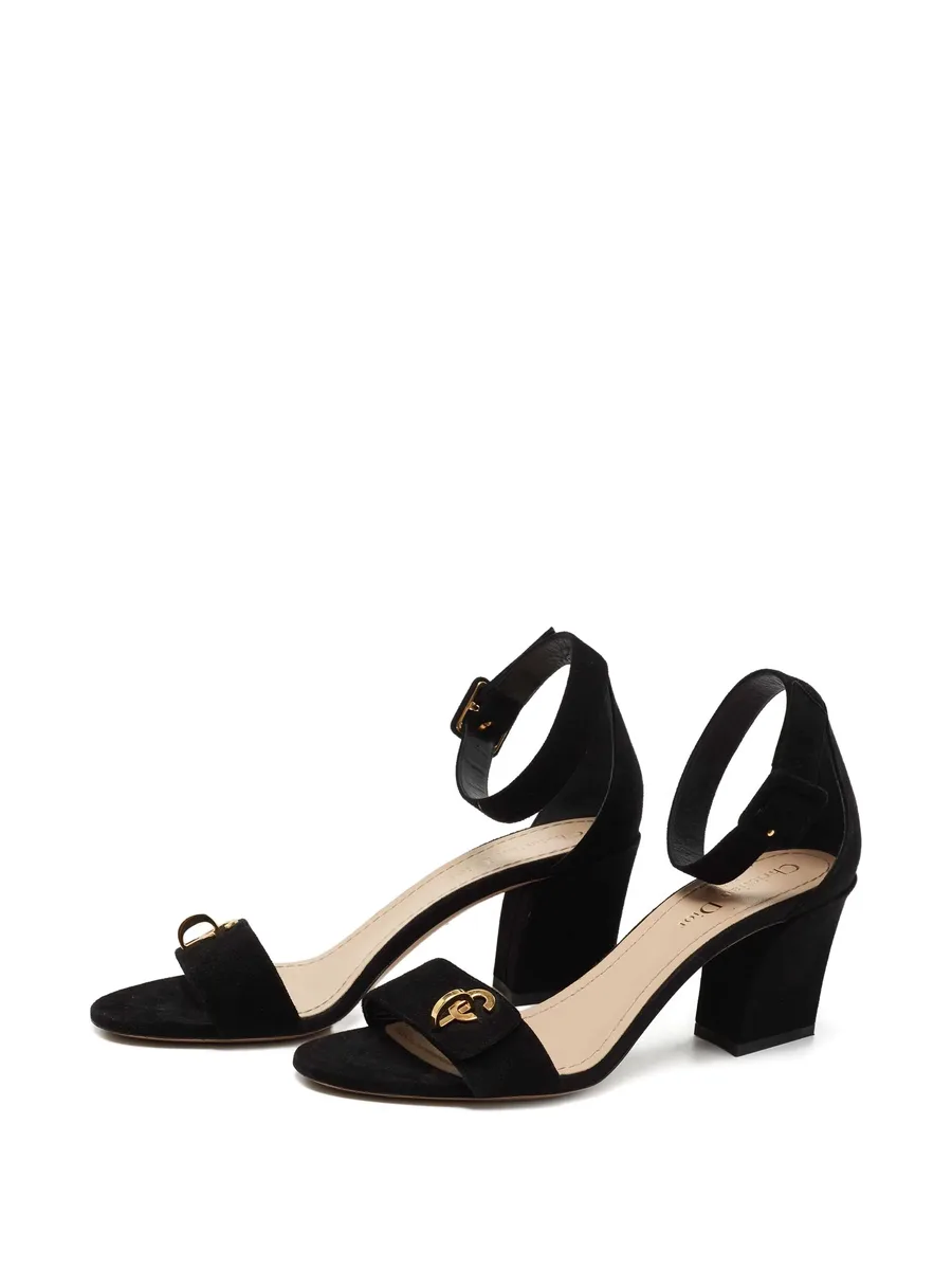 75mm suede buckle sandals 6