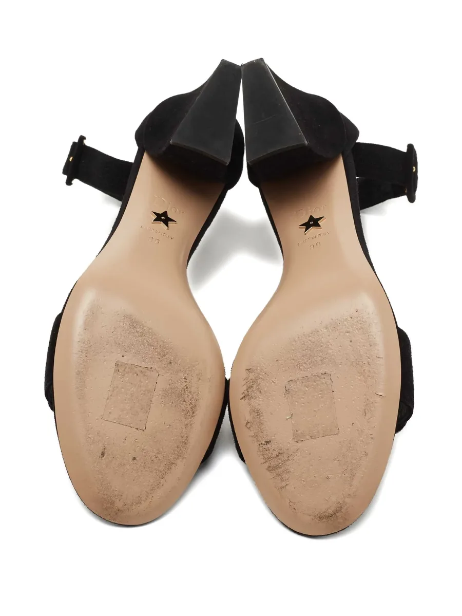 75mm suede buckle sandals 10
