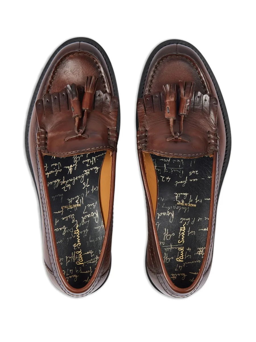 tassel-detail leather loafers 5