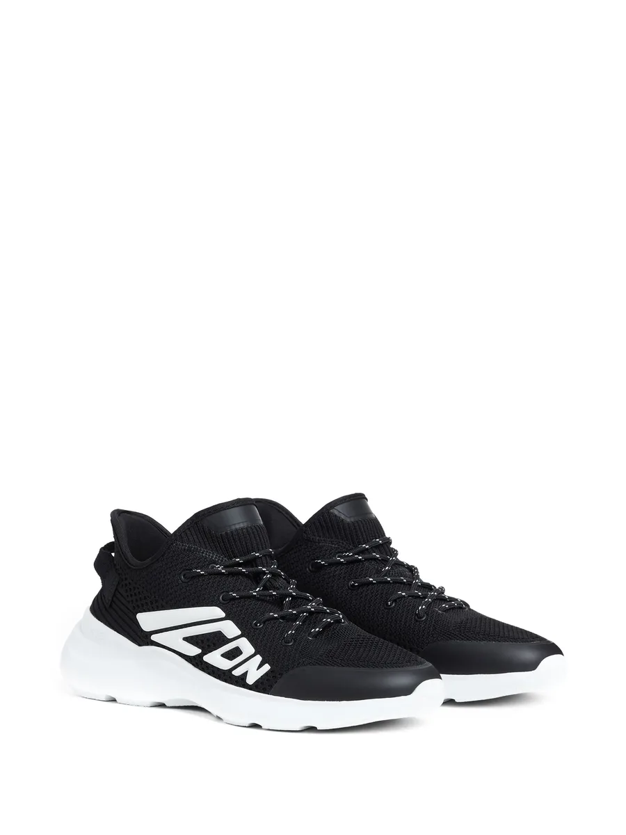 Icon embossed-logo sneakers 3