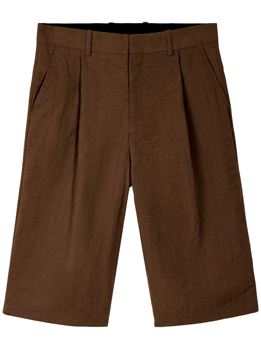 pintuck tailored shorts 1