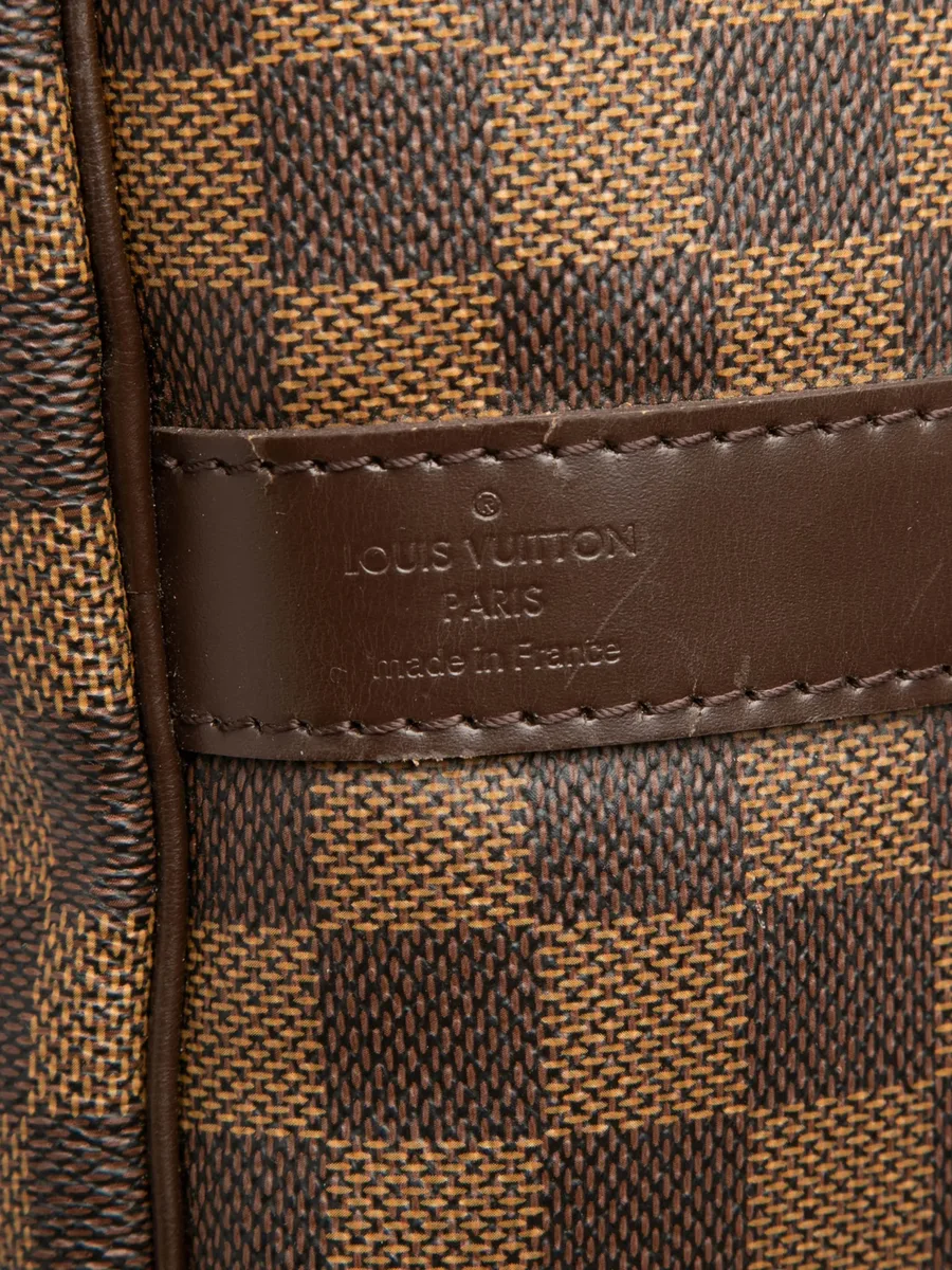дорожная сумка Damier Ebene Keepall Bandouliere 55 (2009 год) 12