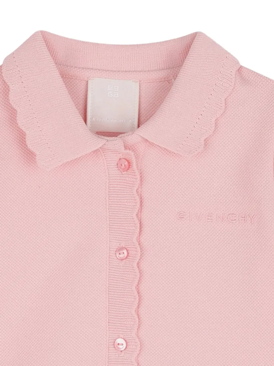 pleated scalloped polo dress 3