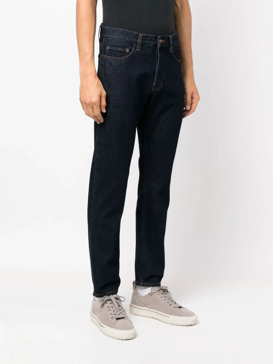 mid-rise straight-leg jeans 5