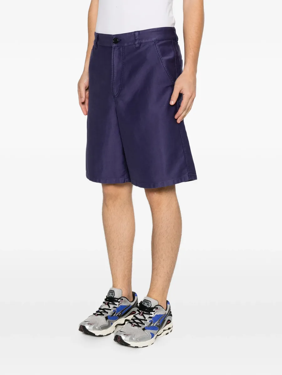 Moleskine straight-leg shorts 6