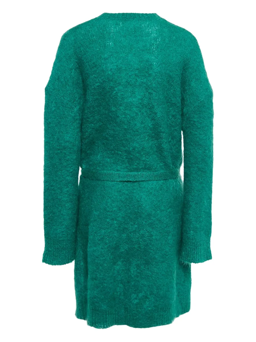Romy belted mohair long cardigan 4