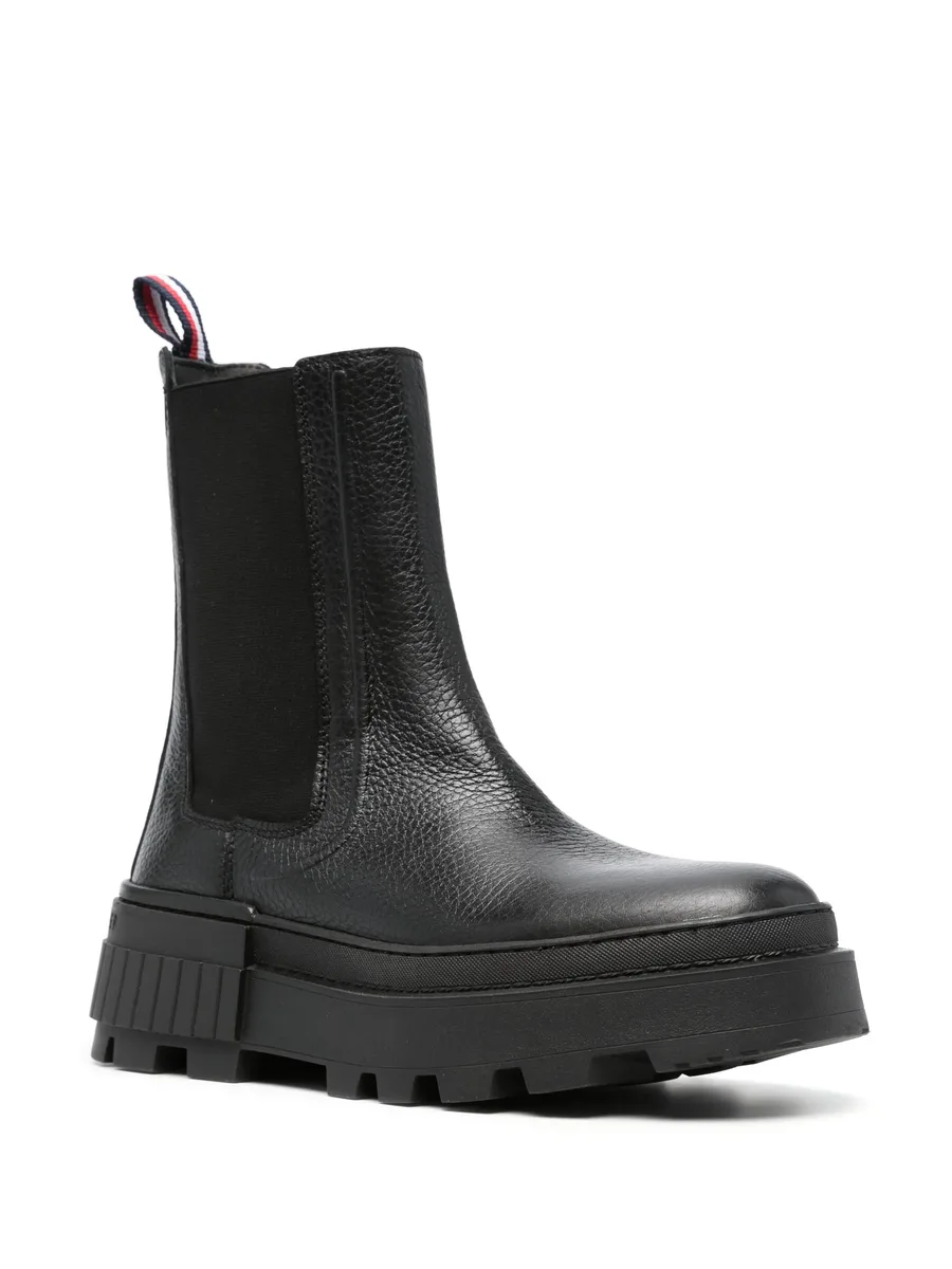 round-toe leather ankle boots 3