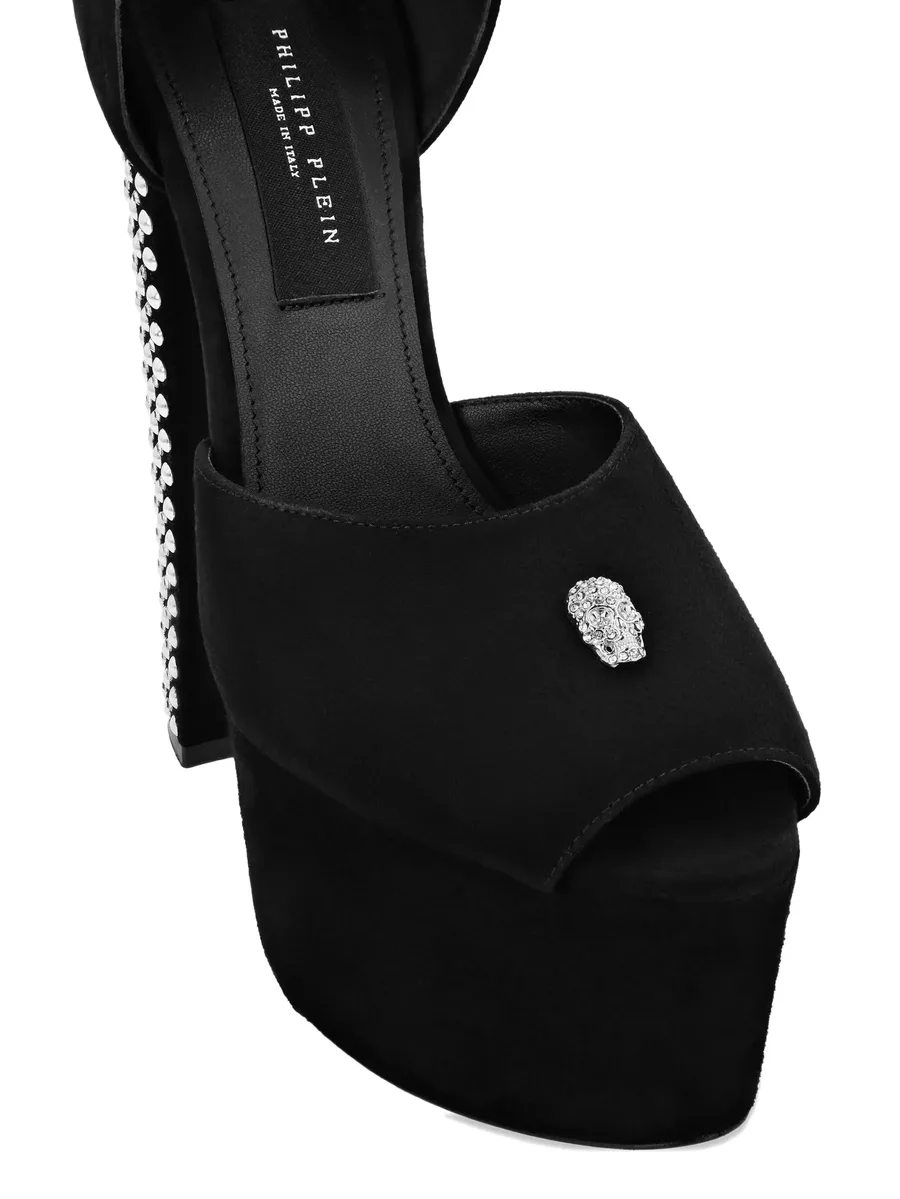 high heel platform sandals studs and strass 5