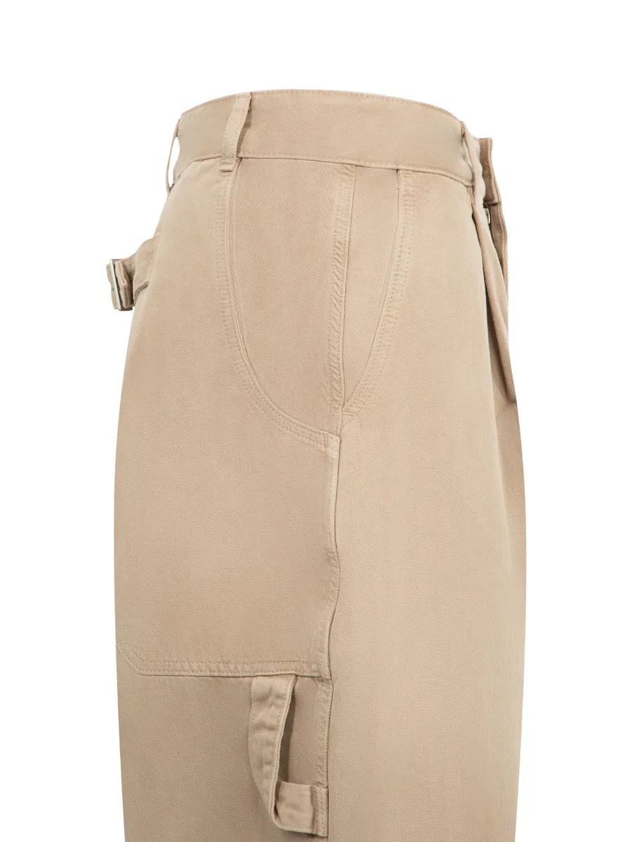 adjustable-tie tapered jeans 5