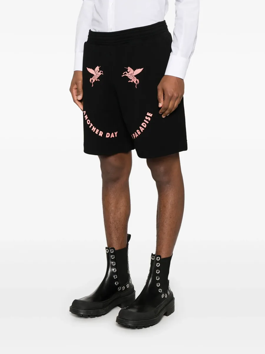 unicorns-embroidered shorts 5