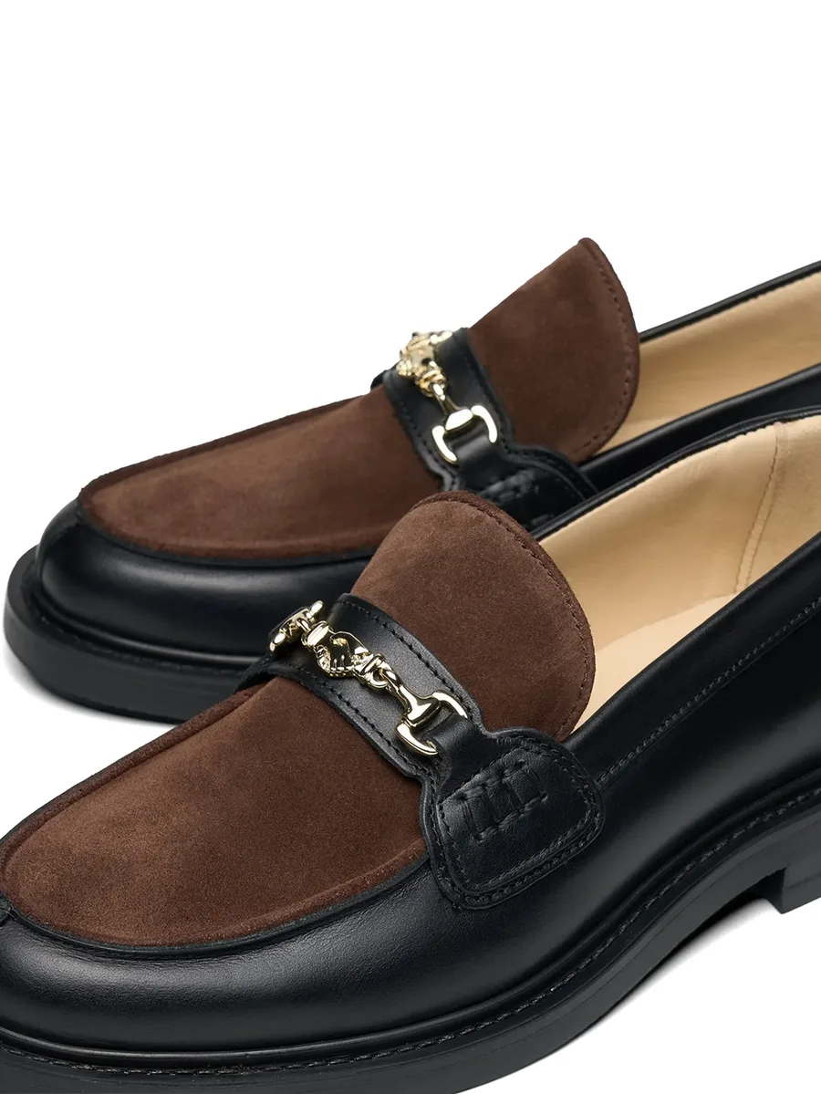 panelled buckled loafers 7