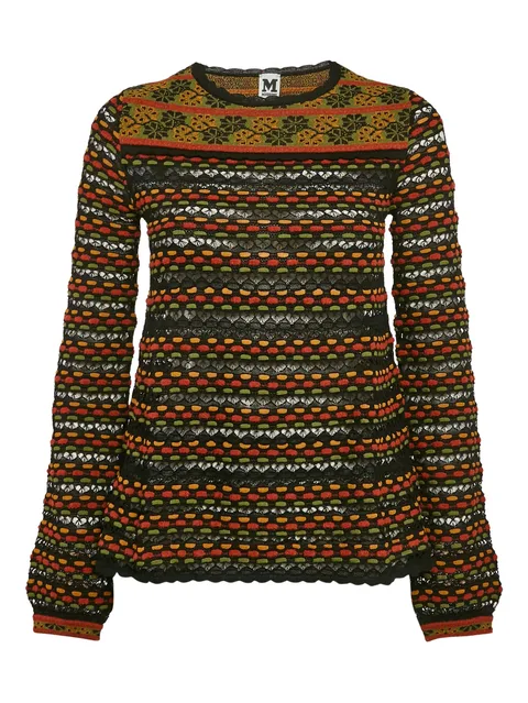 floral knit sweater