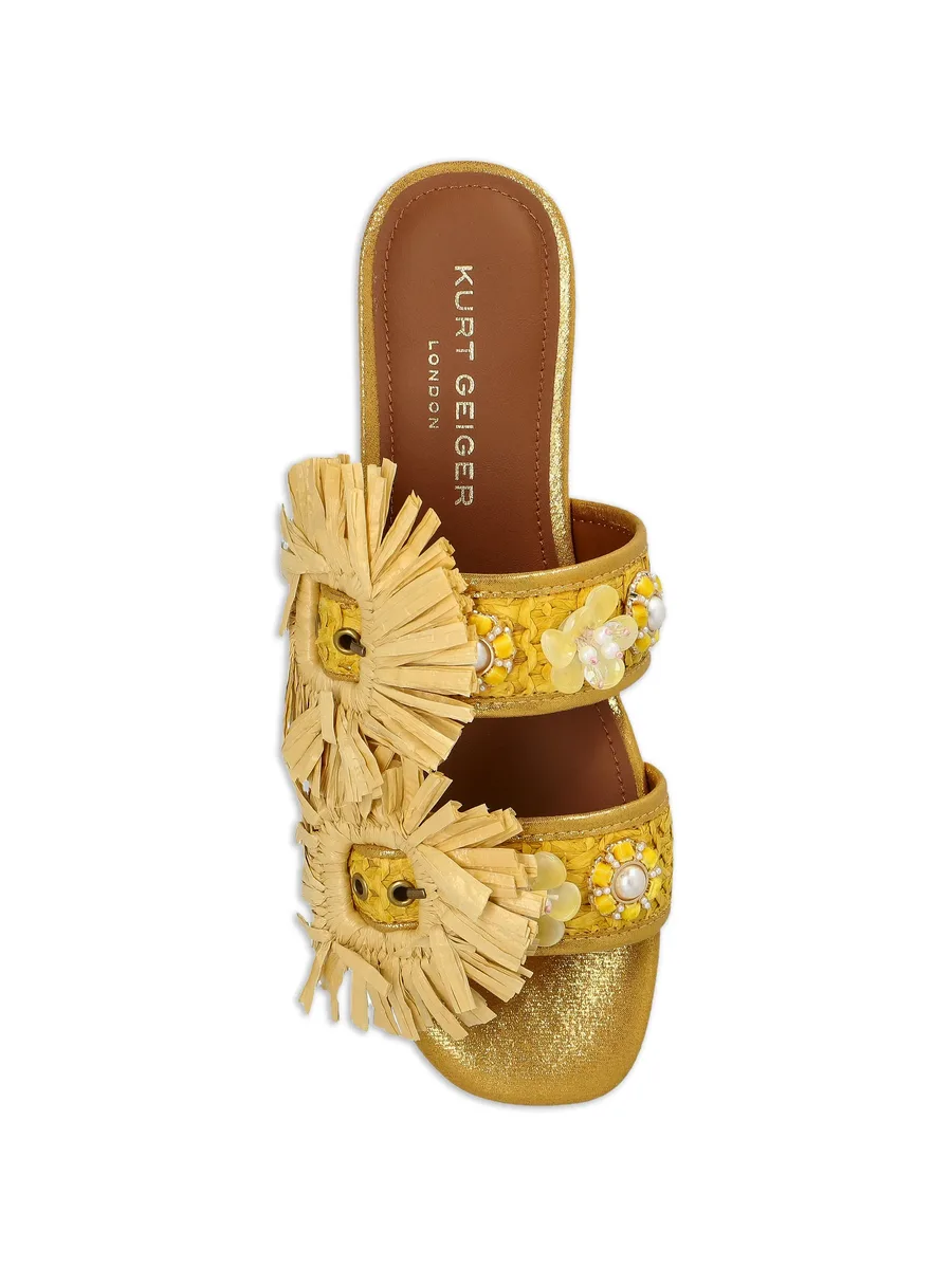 сандалии Raffia Buckle 8