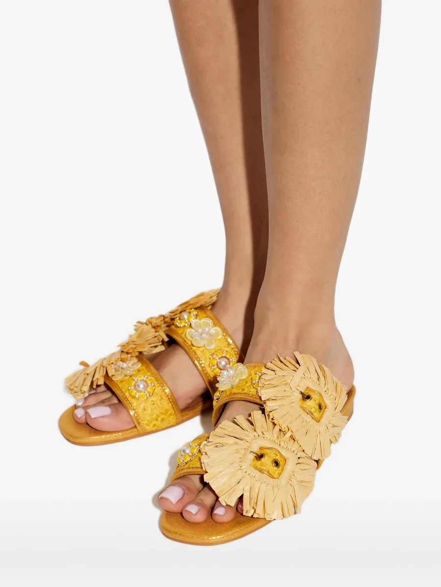 сандалии Raffia Buckle 10