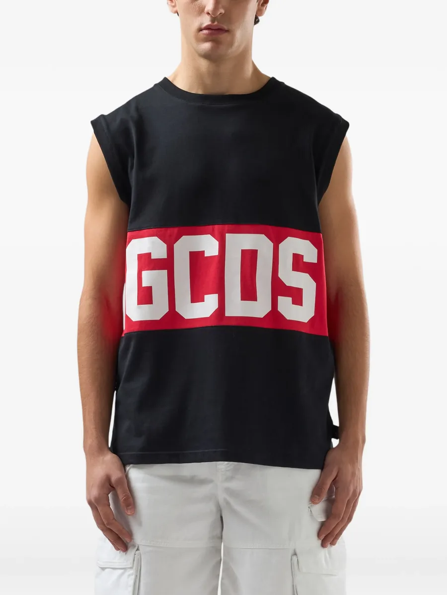 logo sleeveless T-shirt 5
