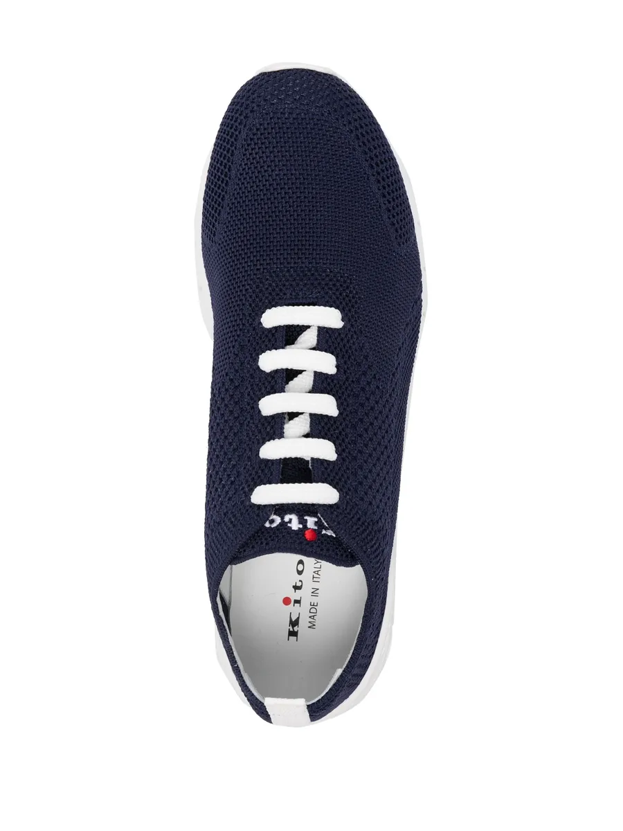 embroidered-logo sneakers 7