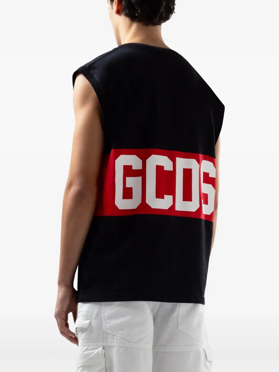 logo sleeveless T-shirt 9