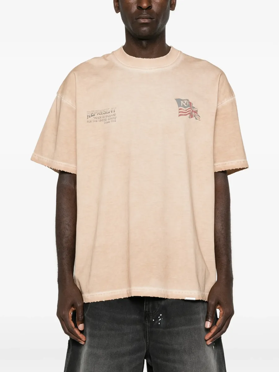 graphic-print distressed T-shirt 4