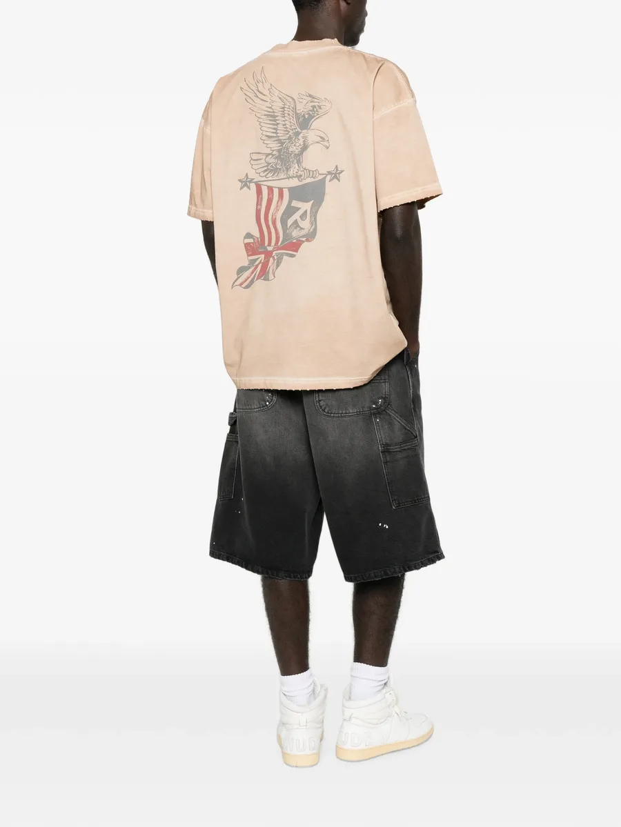 graphic-print distressed T-shirt 2