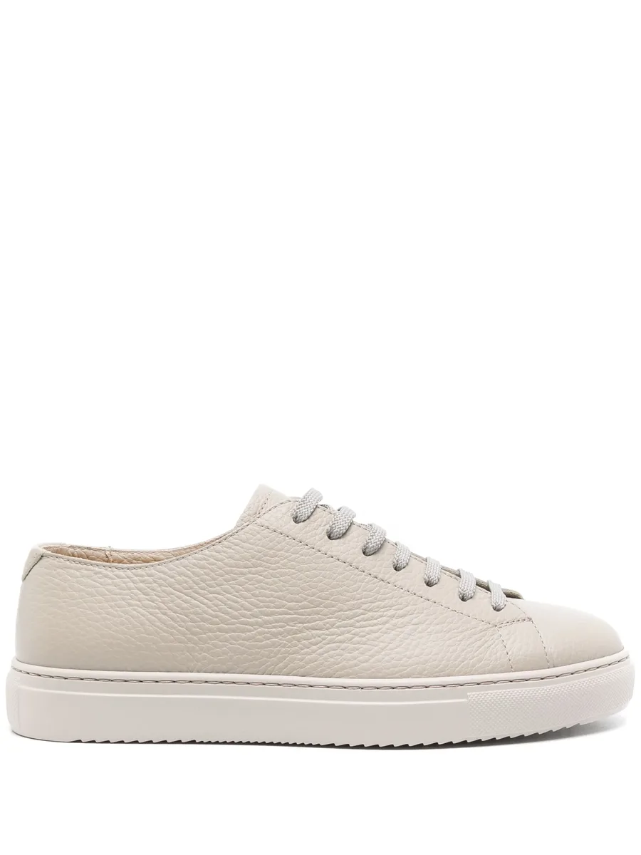 lace-up leather sneakers 1