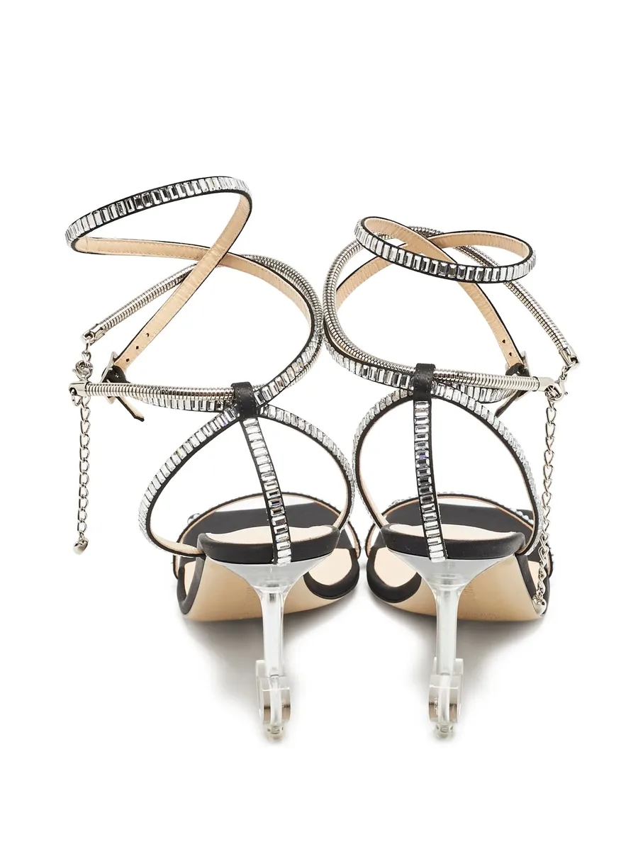 pre-owned 100mm embellished sandals 5