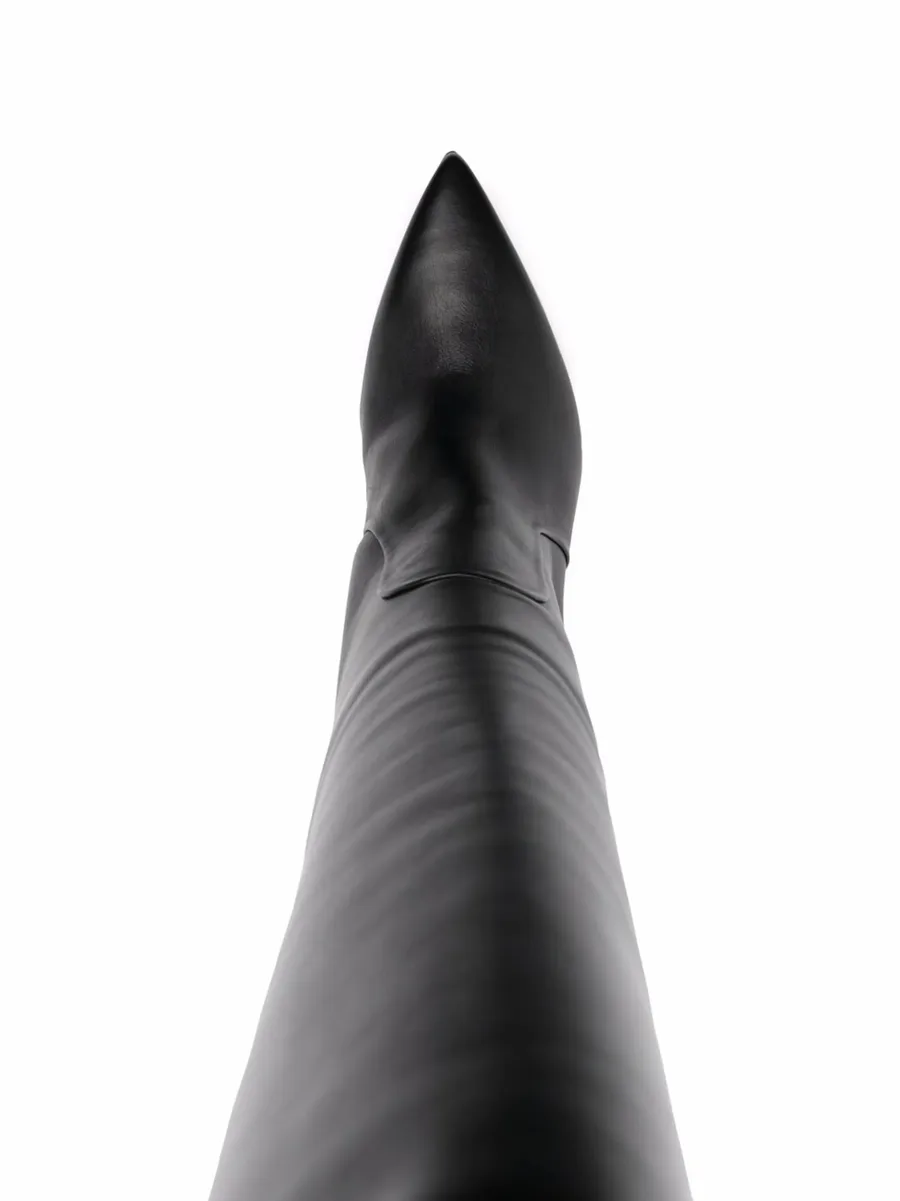 x Brian Atwood Carra leather boots 8
