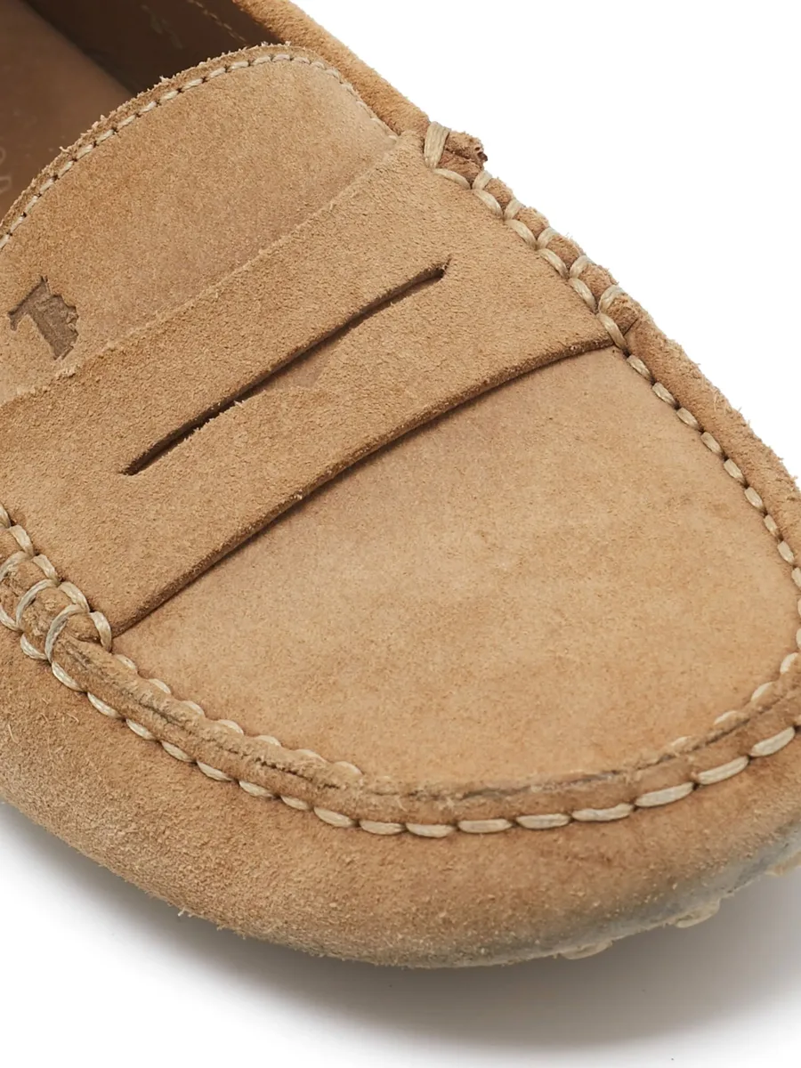 Pre-Owned suede loafers 11
