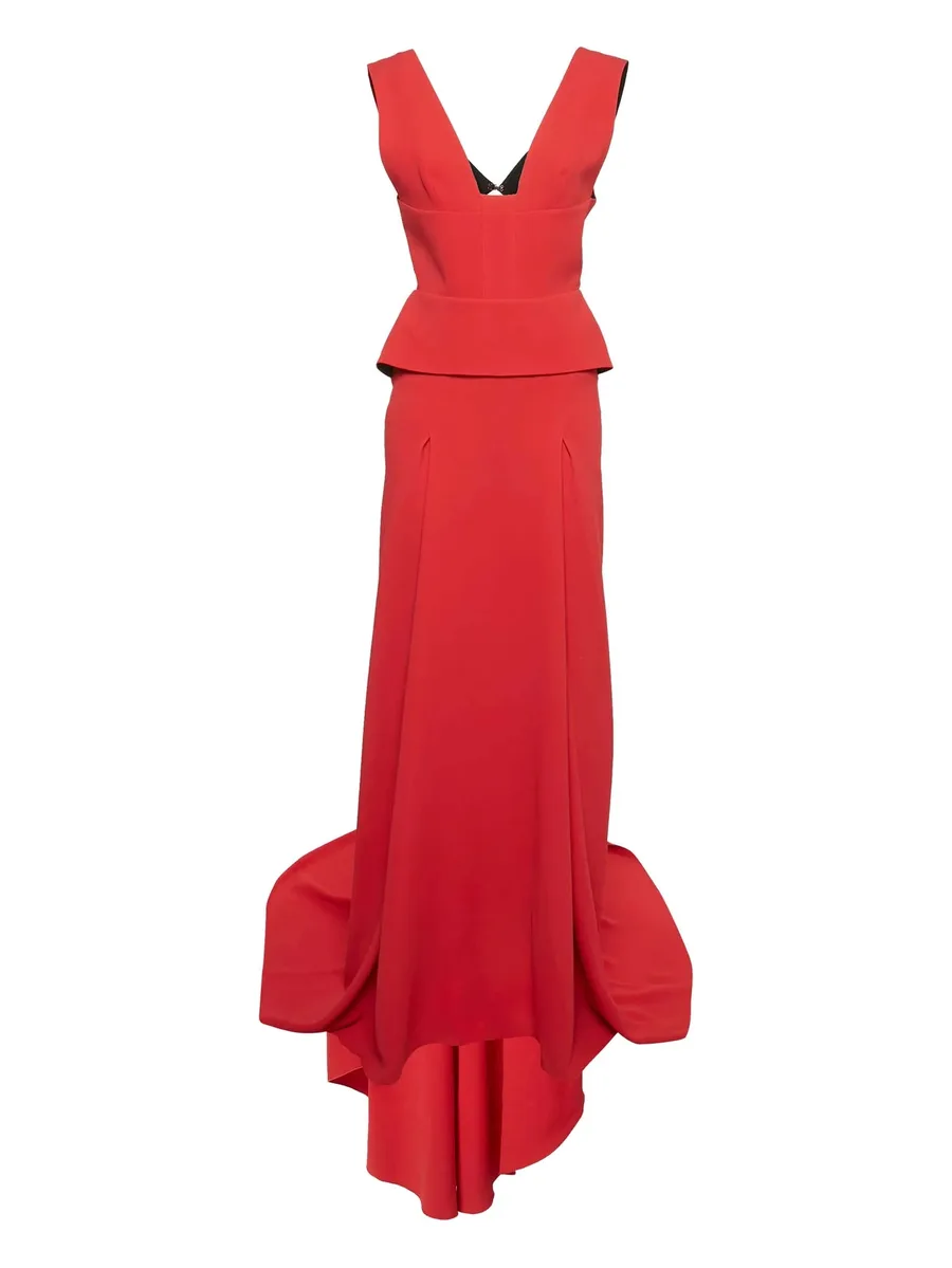 V-neck panelled dress 1