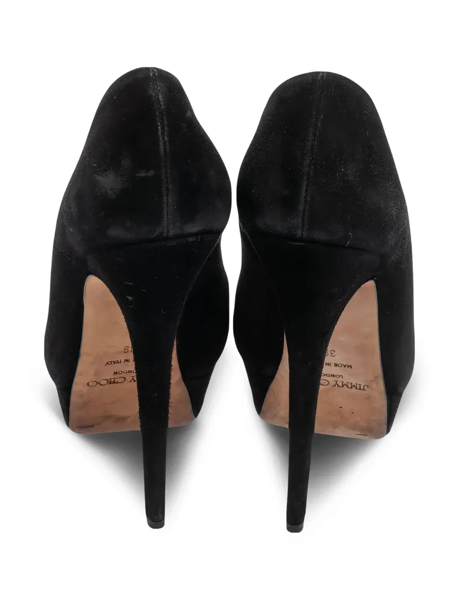 150mm suede heeled pumps 9