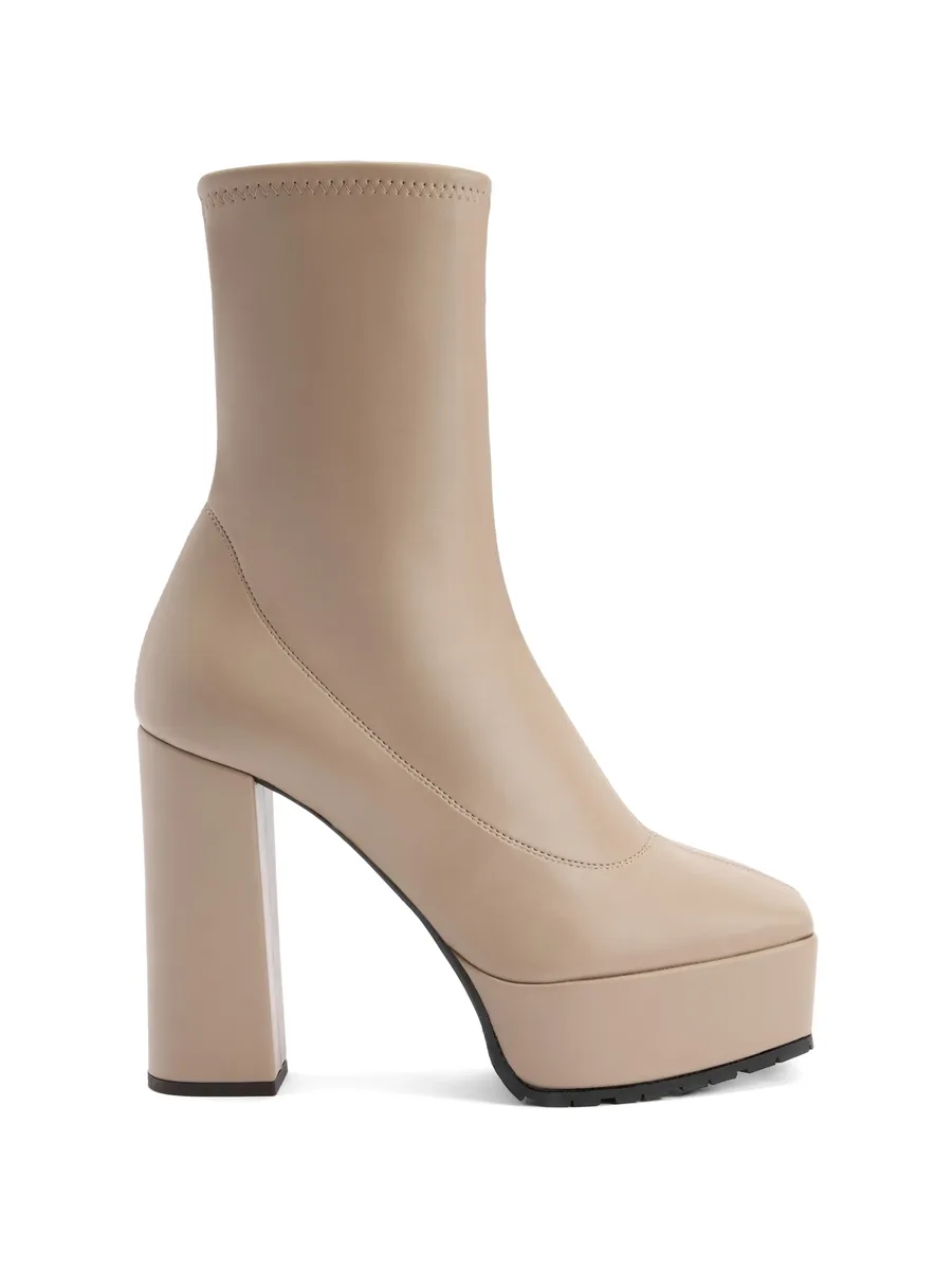 Morgana platform zip ankle boots 1