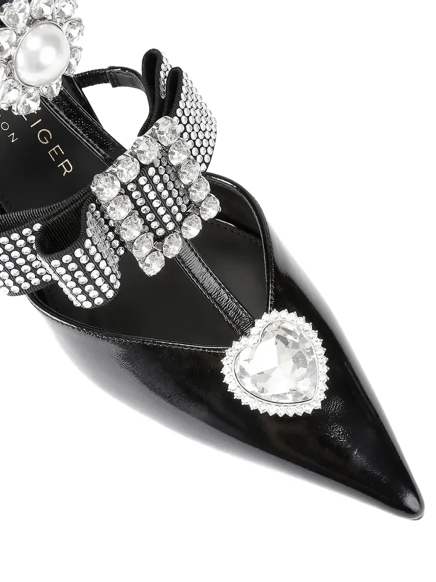 Bow Point Gladiator embellished pumps 7