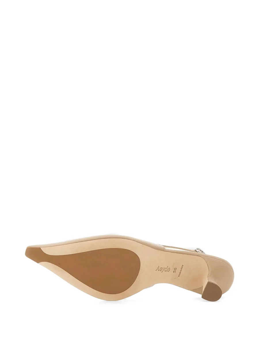 Fernanda leather slingback heeled pumps 14