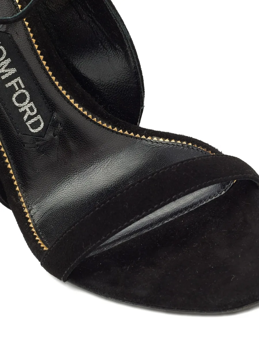 Pre-owned 110mm suede sandals 10