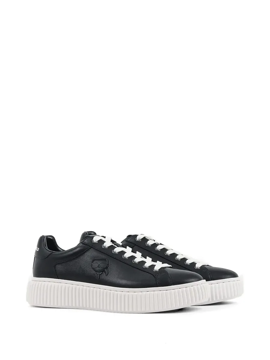 embossed platform sneakers 3