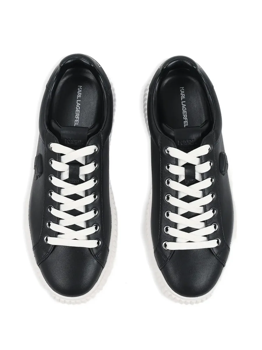 embossed platform sneakers 8