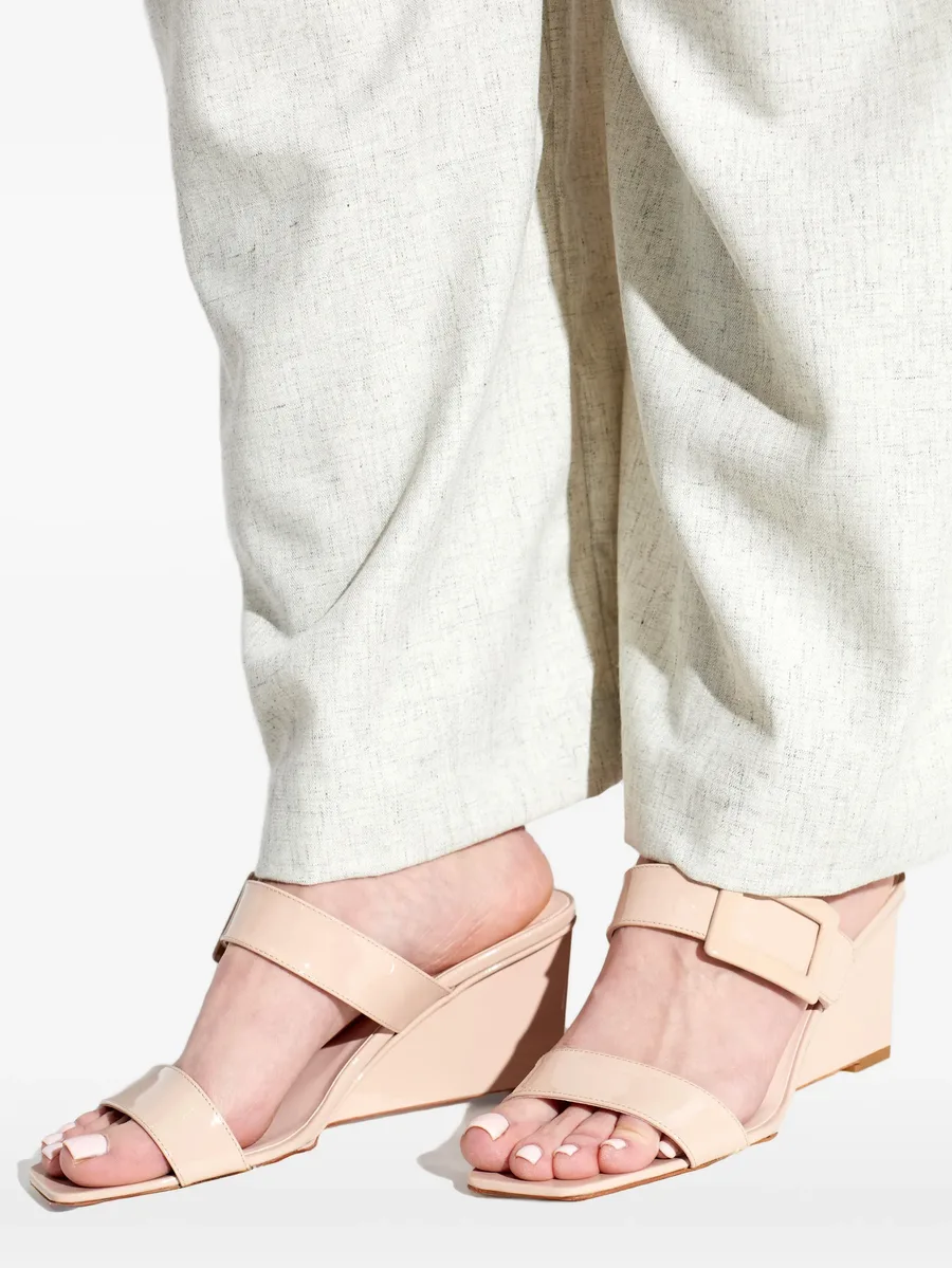 buckle strap leather sneakers 9
