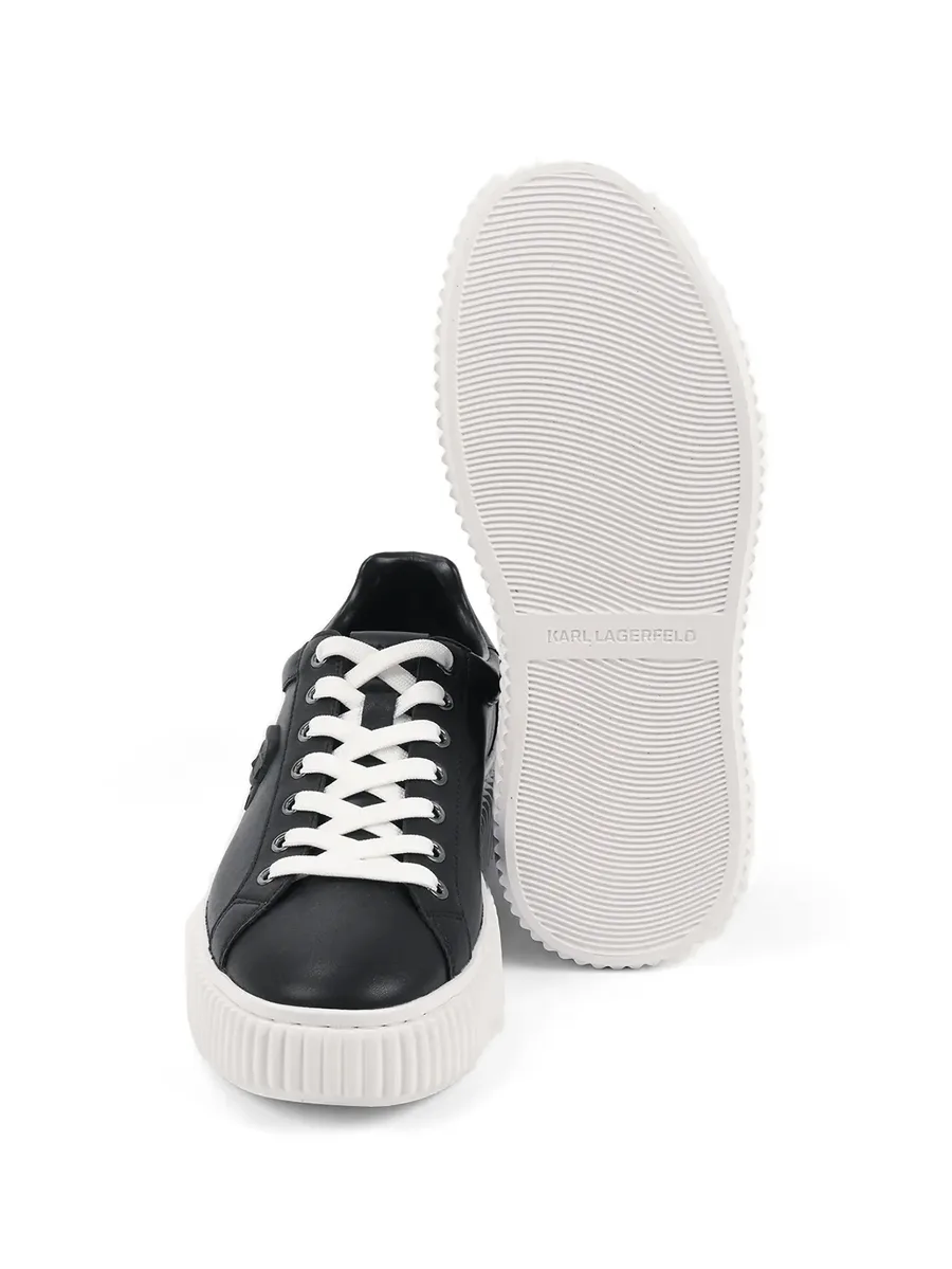 embossed platform sneakers 9