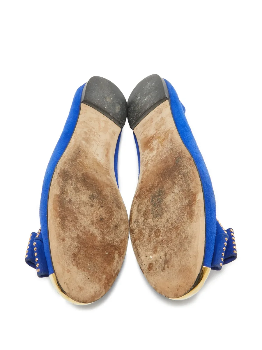 stud-embellished ballerina flats 7