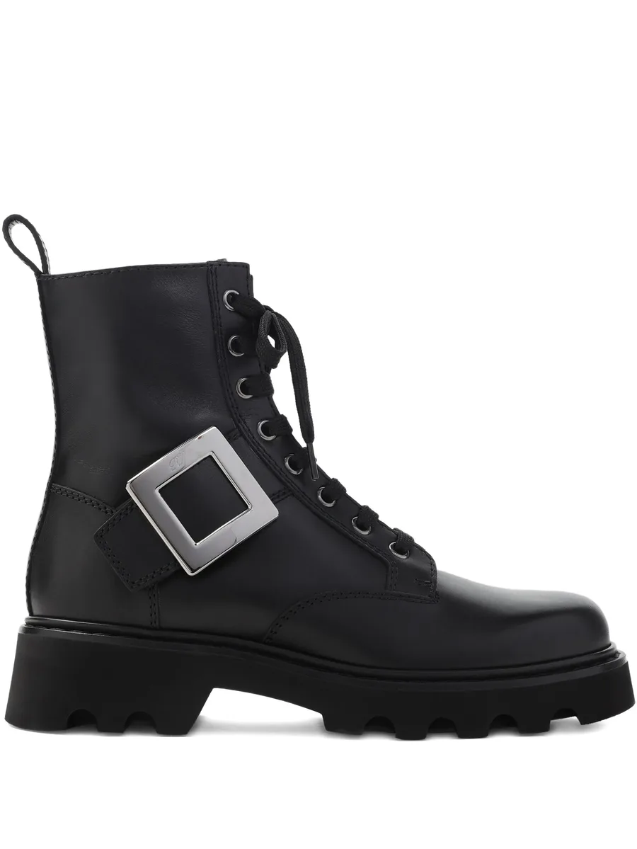 buckle-detail lace-up boots 2