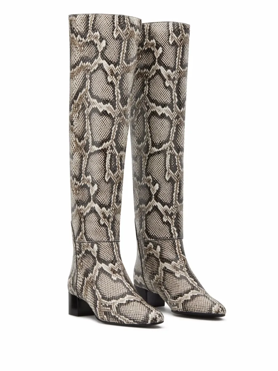 Doreen snakeskin-effect boots 3