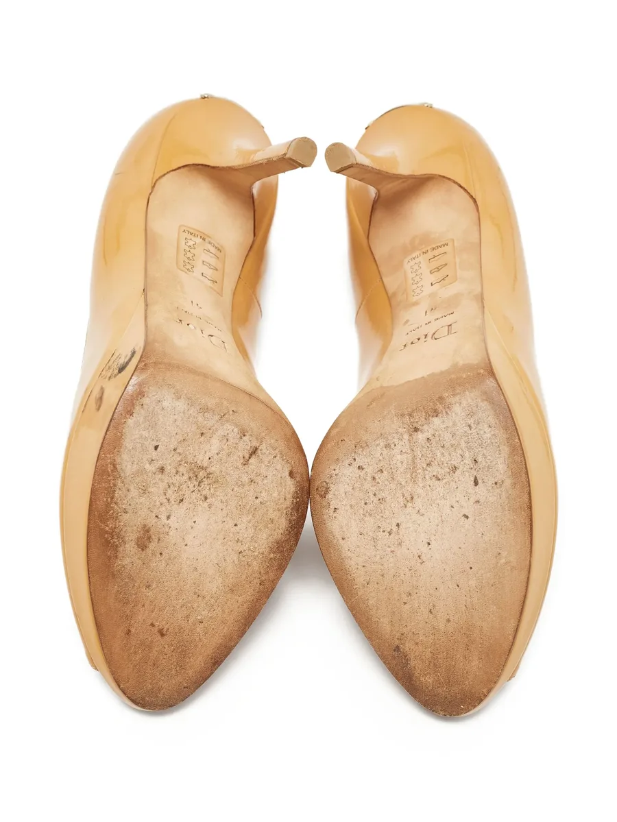 115mm peep-toe heeled pumps 7
