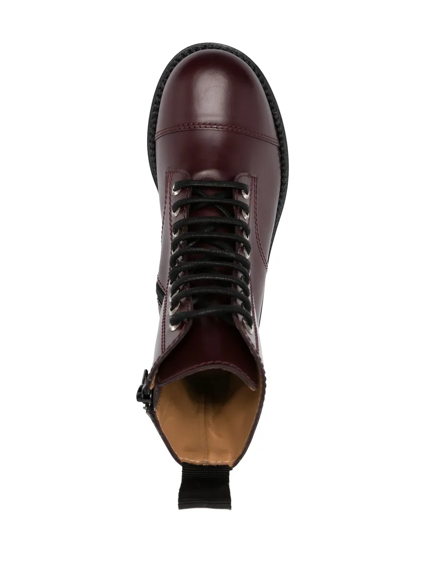 stud-embellished leather boots 8