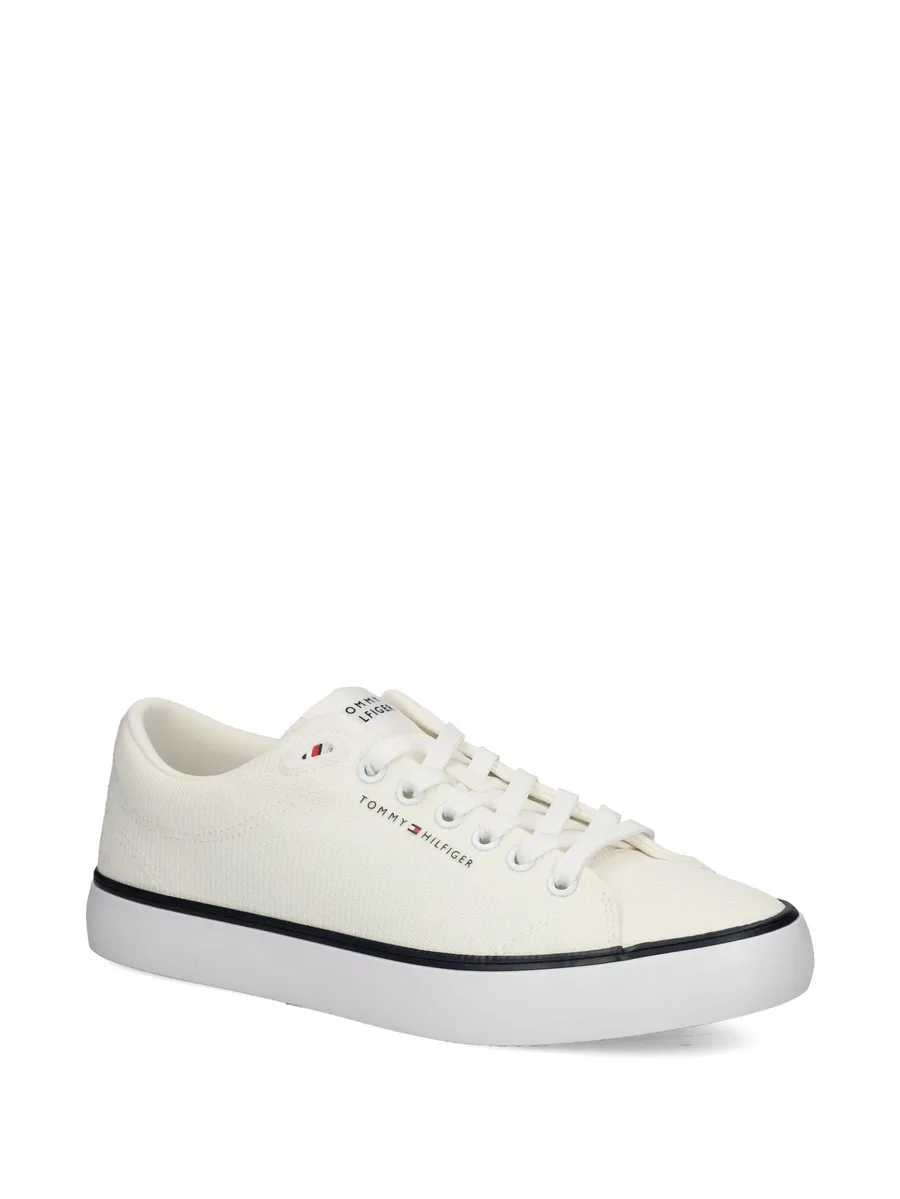 lace-up logo sneakers 4
