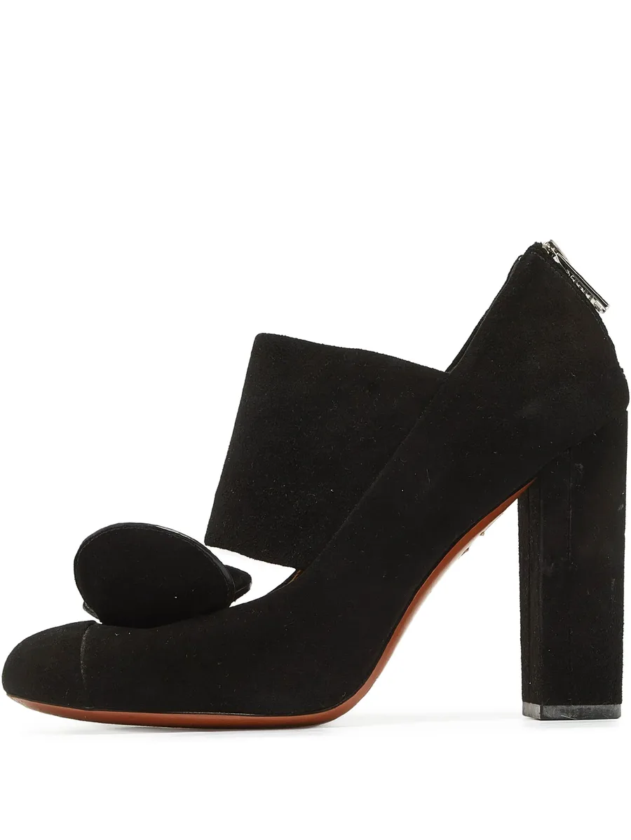 pre-owned 105mm bow-embellished pumps 1