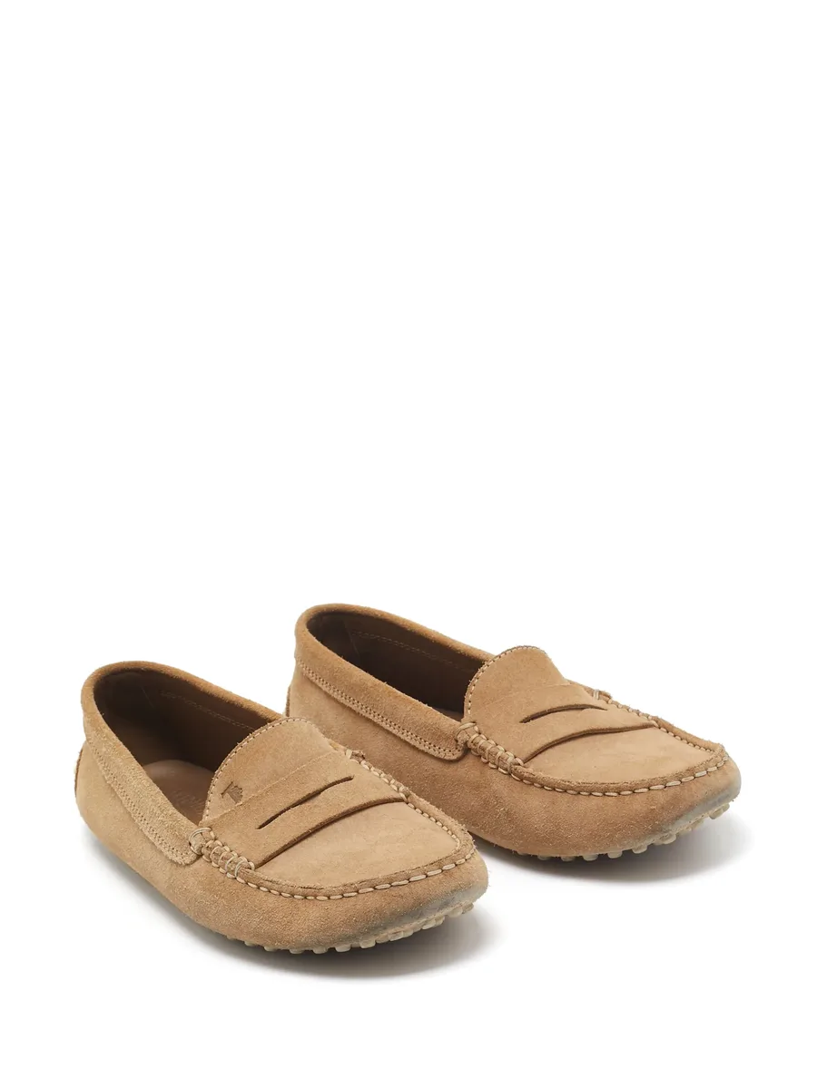 Pre-Owned suede loafers 5