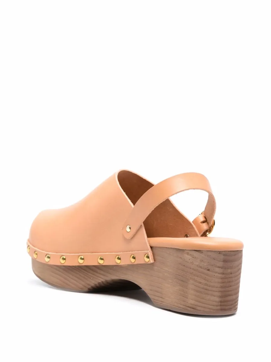 Classic Closed 70mm leather clogs 5