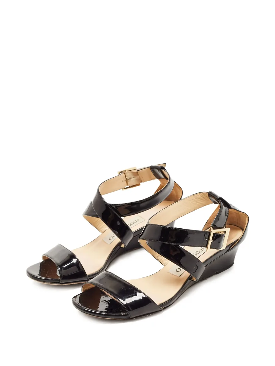 80mm leather wedge sandals 13